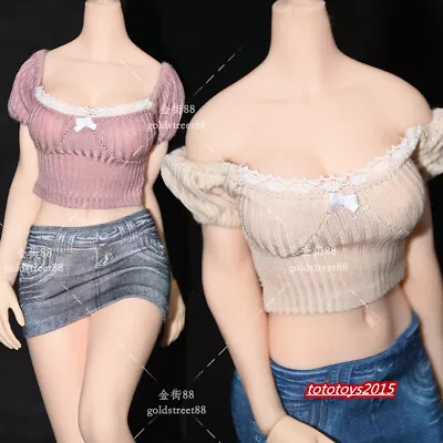 1/6 Female Tops Suspenders Vests Skirts Clothes For 12''PH TbL Action Figure Toy • $17.66