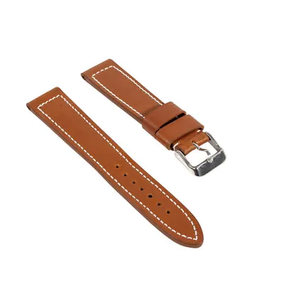 Mens Genuine Leather Watch Strap Band VIP Grain 18mm 20mm 22mm 24mm • £5.99
