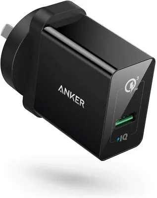 $26.99 • Buy Anker 18W 3Amp USB Wall Charger (Quick Charge 2.0 Compatible)