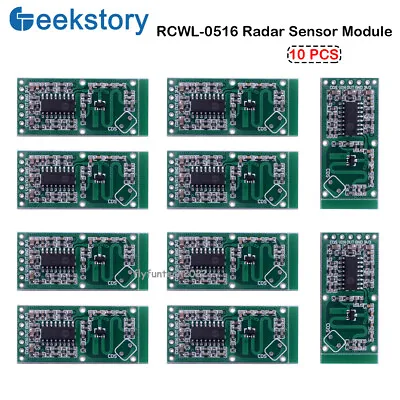 10PCS RCWL-0516 Microwave Doppler Radar Motion Detector Sensor Module Board • $9.98