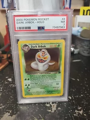 $26.10 • Buy 2000 Pokémon Rocket #2 Dark Arbok-Holo PSA 7 NM 2/82