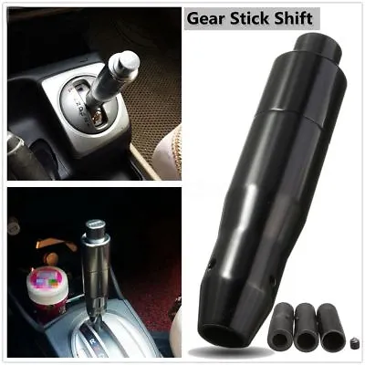 $20.99 • Buy Aluminum Automatic AT Car Gear Stick Shift Shifter Knob Lever W/ Button Black