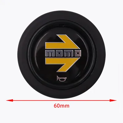 MOMO Steering Wheel Horn Button Black & Yellow Arrow • $24.99