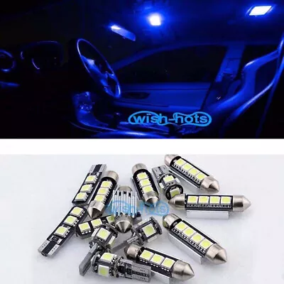 24Pcs Blue Interior LED Light Kit For BMW 5 Series E39 525i 528i Wagon Touring M • $23.99