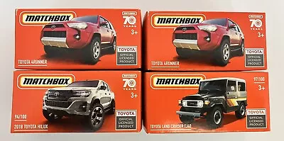 2022 MATCHBOX Power Grabs Toyota Land Cruiser FJ40 & 4Runner & 2018 HILUX Lot 4 • $20