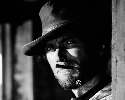 CLINT EASTWOOD - MONOCHROME - MASSIVE POSTER  12 X 8 (A4) • £6.90