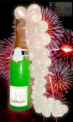 6 Ft Champagne Bottle Inflatable With Bubbles Kit WeddingsBirthdays Proms  • £19.99