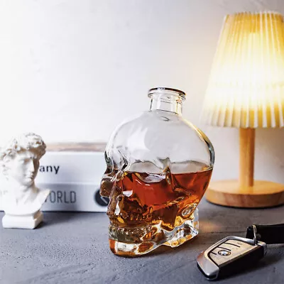 Skull Whiskey Decanter 125ml Glass Decanter Skull Whiskey Bottle Liquor Decanter • $15.99
