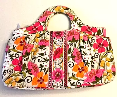 Vera Bradley ABBY Quilted Purse Handbag Satchel Tote Tea Garden Floral Design • $29