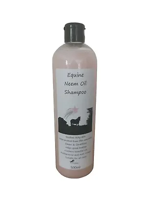 Equine Neem Oil Shampoo For Horses 500ml. Natural Antibacterial Soothes Itches • £13