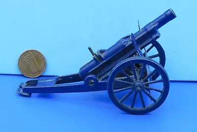 Britains Toy Soldier CANNON / GUN Vintage 70s/80s Vtg Metal  Guns/Wheels MOVE! • $14.99