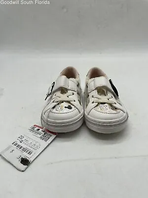 Zara Girls White Leather Disney Edition Minnie Mouse Sneaker Shoes Size EUR 20 • $12.99