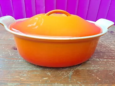 Retro Le Creuset 26 Cast Iron Oval Casserole Dish. • £12.99