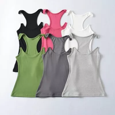 Invisible Strap Design Y/project Vest Ribbed Cami Tank Sleeveless Women Tops • $13.91