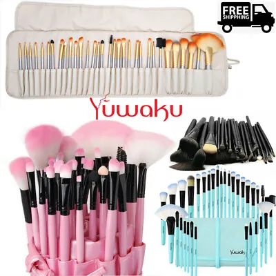 32PCS Professional Kabuki Make Up Brushes Set Cosmetic Tool With Makeup Bag Case • £5.99