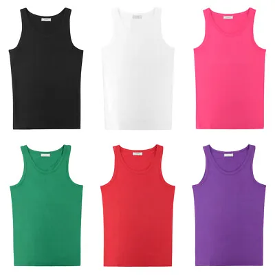 CONCITOR Collection Men's Tank Top Shirt 100% Cotton A-Shirt Solid Color Top • $9.95