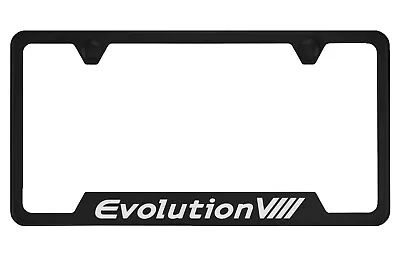 Black License Plate Frame For Mitsubishi Lancer Evolution VIII Evolution8 • $11.50