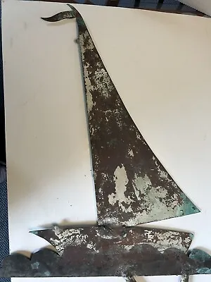 Genuine Vintage Copper Sailboat Weathervane • $150