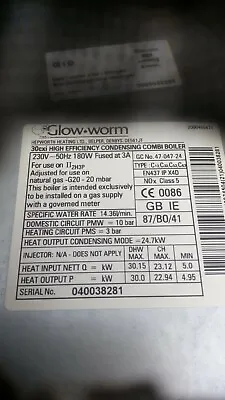 £5 • Buy Glow Worm 30cxi Flue Adaptor