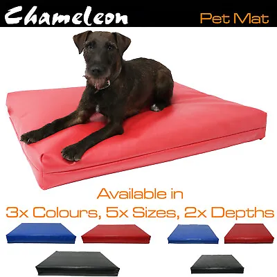 Dog Mat Mattress Bed Kennel Run Car Cage Waterproof 840D OXFORD Leather Look  • £20.25