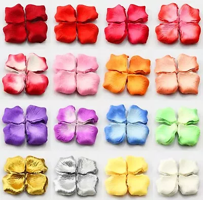 £4.49 • Buy Rose Flower Petals Silk Bed Table Confetti Wedding Engagement Party Decoration 
