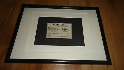 MARILLION Scottish Tour 1982-framed Original Advert • £12.99