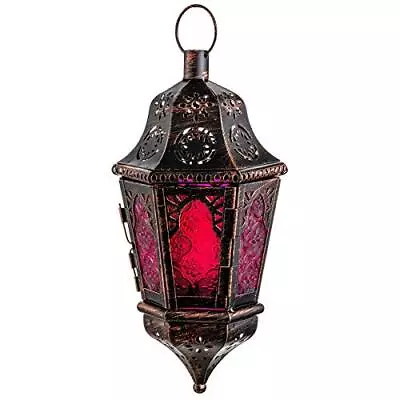 Ramadan Candle Lantern Decorative Moroccan Style Vintage Decorative Hanging ... • $41.39