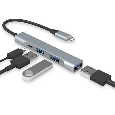 USB-C To USB Hub 4-in-1 OTG Hub With 3 USB 3.0 Port And Fast Charging Port • $19.99