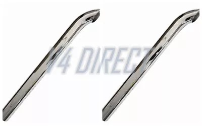 Pair 5 OD Chrome Curved Exhaust Stack Pipe 5  X 48  Inch Length Truck Pipe • $270