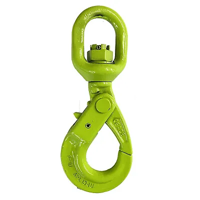 6mm GR 10 SWIVEL AUTOLOCK HOOK 1.5T Winch Recovery Wire Rope Lifting Chain 4 X 4 • £14.95