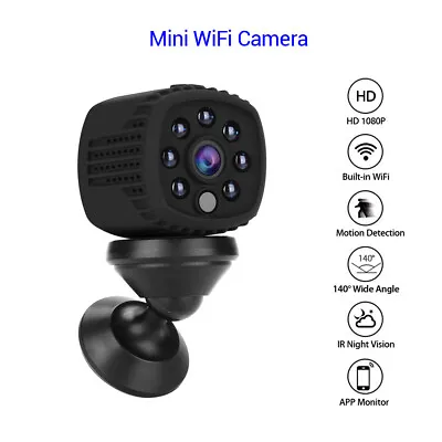 Tiny WiFi IP Camera Baby Monitor Security Webcam Network Outdoor IR Night Vision • £39.59