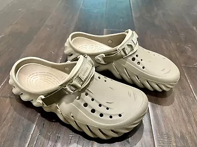 Crocs Echo Clog Men’s Size 11 Beige Khaki - Worn Once Or Twice - Nice!  • $29.99