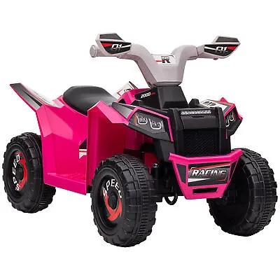 HOMCOM Electric Quad Bike 6V Kids Ride-On ATV For Ages 18-36 Months - Pink • £43.99