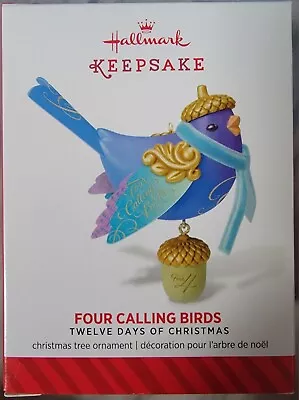 2014 Hallmark Keepsake FOUR CALLING BIRDS #4 Twelve Days Of Christmas *NIB • $19.99