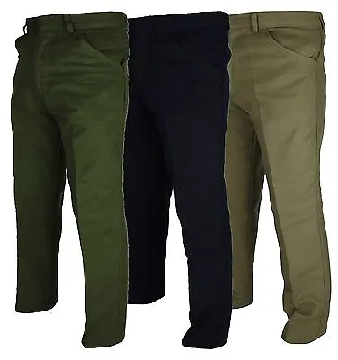 Mens Moleskin Windproof Outdoor Trousers W 32 - 46 Country Wear Work Pants Warm • $74.69