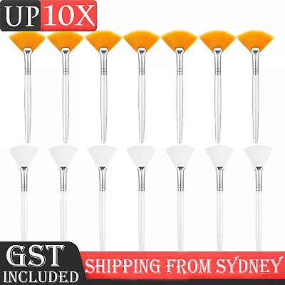 UP 10X Women Facial Brushes Fan Mask Brush Soft Brushes Cosmetic Makeup Tools AU • $8.85