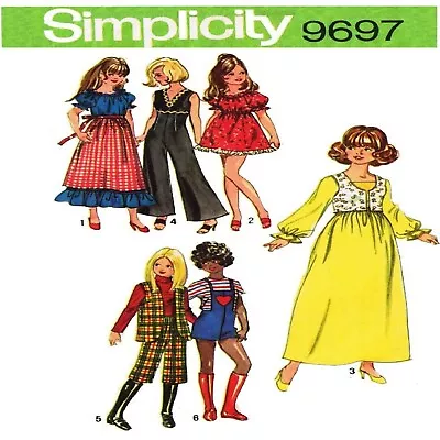 Barbie Doll Clothes Pattern Simplicity 9697 Vintage Pattern • $9.95