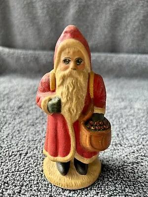 Vaillancourt Folk Art Santa  1997 Signed #174 Small Red Father Christmas • $115