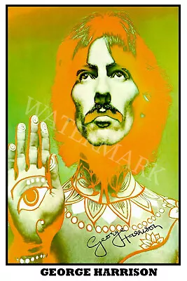 George Harrison Signed 12x18 Inch Photograph Poster- Top Quality Beatles • $28.95