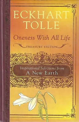 Oneness With All Life By Eckhart Tolle [Hardcover 2008] Brand New • $9.95