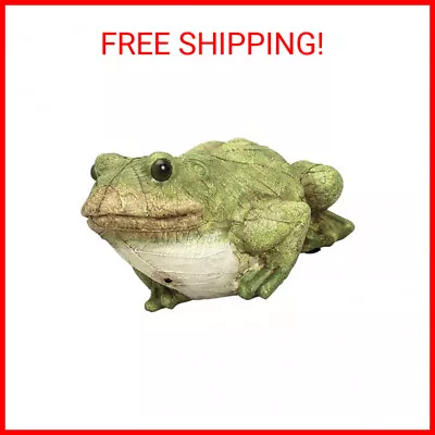 Motion Sensor Frog Garden Statue - Weather Resistant Animal Sculpture • $41.15