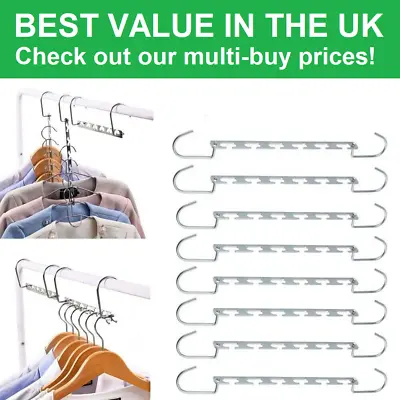 ⭐Space Saving Metal Wonder Hangers ⭐  Tidy Wardrobe ⭐  Magic Hangers • £13.99