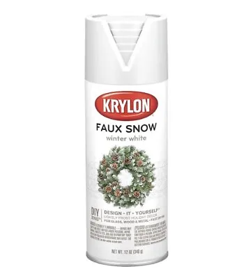 $98 • Buy Krylon Faux Snow ~ Seven (7) Cans ~ Winter White Fake Snow ~ Santa Snow￼￼￼