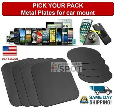 Metal Plates Adhesive Sticker Replace For Magnetic Car Mount Phone Device Holder • $3.58