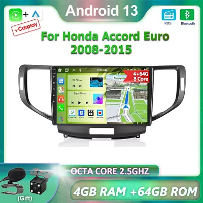 Android13 Car Stereo Radio GPS CarPlay Head Unit For Honda Accord Euro 2008-2015 • $339.99