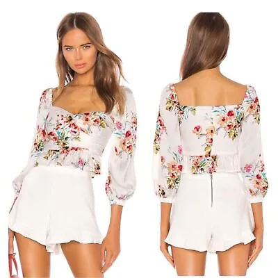 Majorelle Julia Top In Floral Watercolor Size Médium • $31.50