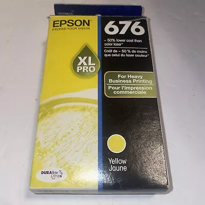 Epson 676 XL Pro Yellow Ink Cartridge Genuine NIB EXP 02/2017 Sealed • $12.99