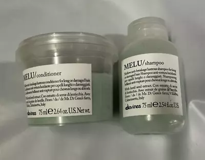 Davines MELU Shampoo 2.5oz & Conditioner 2.64oz Travel Size Set • $19.99