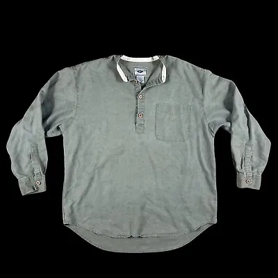 Vintage Chore Shirt Long Sleeve Heavy Chore Shacket Pull Over Workwear Men’s XL • $29.95