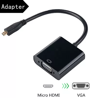 Micro-HDMI To VGA Video Adapter Converter 1080P TV Streaming Media Player • $18.99